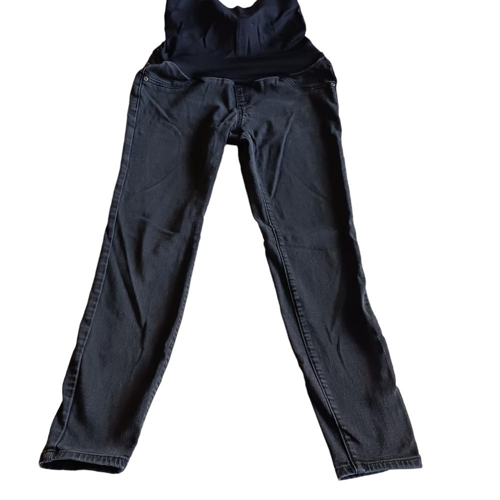 Black maternity skinny jeans